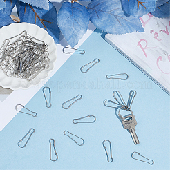 50 шт. 304 нержавеющая сталь защелкивающийся брелок застежка фурнитура&nbsp;STAS-SP0001-98