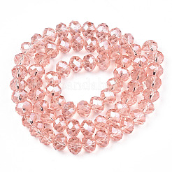 Chapelets de perles en verre électroplaqué&nbsp;EGLA-A034-T3mm-A34