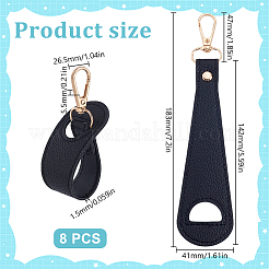 8 шт. зажим для шляпы из искусственной кожи&nbsp;AJEW-HY0002-39B