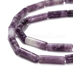 Natürliche Lepidolith / lila Glimmer Steinperlen Stränge&nbsp;LS-G-F247-45