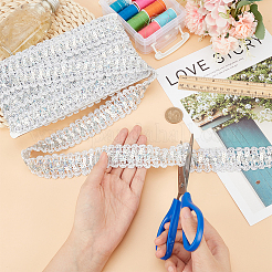 13 м металлизированная кружевная отделка SRIB-WH0011-094A