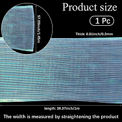 Plisseestoff aus Polyester mit Meerjungfrauenmotiv&nbsp;DIY-WH20002-673