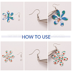 DIY-Sets zur Herstellung von Ohrringen aus PU-Leder&nbsp;DIY-SC0012-29