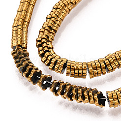 Гальванические нити из синтетических немагнитных гематитовых бусин G-T139-63C