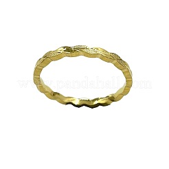 女性のための真鍮の指輪  ゴールドカラー  usサイズ7（17.3mm）&nbsp;WGF9220-01