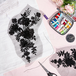 Полиэстер пайетки вышитые ткань пришивные заплатки&nbsp;PATC-WH20008-04A