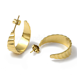 Круглые серьги-гвоздики из нержавеющей стали 304 с ионным покрытием (IP) EJEW-I284-07G