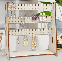 Деревянный дисплей серьги стенды&nbsp;EDIS-WH0016-072