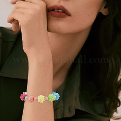 50шт УФ-покрытие непрозрачные акриловые бусины&nbsp;SACR-PA0001-18