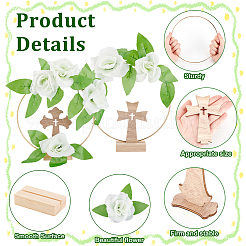Kreuz Holz Fotohalter Tischdekoration DIY Bausatz&nbsp;DIY-GA0006-70