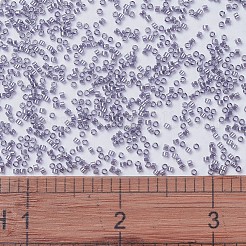 MIYUKIデリカビーズ  シリンダー  日本製シードビーズ  11/0  （db1225)透明光アメジスト光沢  1.3x1.6mm  穴：0.8mm  約2000個/10g&nbsp;X-SEED-J020-DB1225