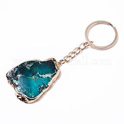 Natürlicher Regalit / Kaiserjaspis / Seesedimentjaspis keychain&nbsp;G-N0326-002B