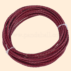 5 ярд плетеного кожаного шнура WL-CL0001-02C