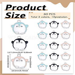 30шт 3 цвета сплава эмалевые подвески&nbsp;ENAM-LP0002-21