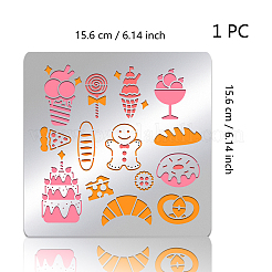 Трафареты для резки нержавеющей стали на тему еды DIY-WH0279-148
