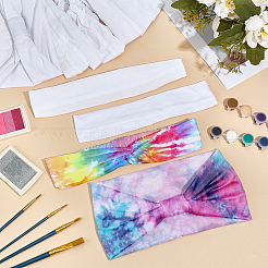 16 шт. 4 стиля повязки на голову из хлопка/полиэстера для женщин&nbsp;OHAR-OC0001-09