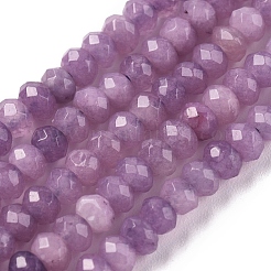 Teñido natural Malasia jade rondelle cuentas hebras&nbsp;G-E316-2x4mm-39