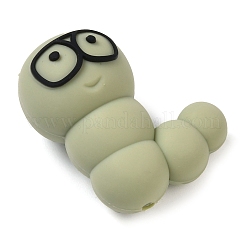 Фокусные бусины из пищевого силикона гусеница SIL-Q030-03C