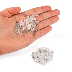 500шт гальванические непрозрачные стеклянные бусины&nbsp;EGLA-YW0001-39D