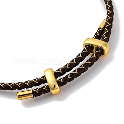 Bracelets tressés en cordon de polyester réglable&nbsp;BJEW-Z085-01G-02