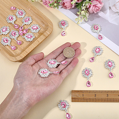 16pcs Legierung Strass Cabochons&nbsp;ALRI-FG0001-05D