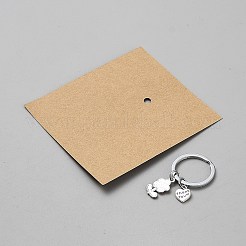 Schlüsselanhänger aus Emaille aus Zinklegierung&nbsp;KEYC-WH0003-24P-03