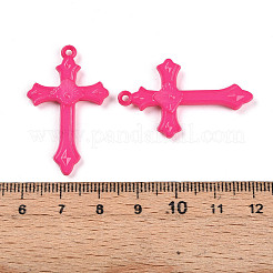 Pendentifs acryliques opaques&nbsp;SACR-WH0017-01D