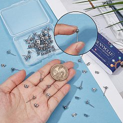 40 шт. фурнитура для сережек-гвоздиков из нержавеющей стали 304 STAS-SC0005-26