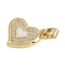 Латунные микропроволочные кубические циркониевые подвески из эмали&nbsp;KK-Z123-19G-01