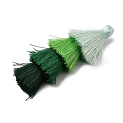 ポリエステルタッセルペンダント  芝生の緑  84~85x28~35mm&nbsp;FIND-D303-02S