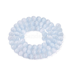 Colliers de perles en verre imitation œil de chat&nbsp;GLAA-N074-03A-01