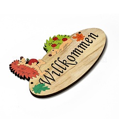 Большие подвески из дерева с односторонним принтом&nbsp;WOOD-I010-12C