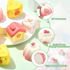 10 шт. 5 стиля украшения для дома из смолы&nbsp;AJEW-CJ0001-79