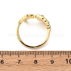 Манжеты из латуни с эмалью RJEW-D330-01G