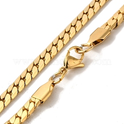 Ионное покрытие (ip) 304 нержавеющая сталь змея цепи ожерелья NJEW-Q337-03F-G