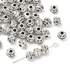 Тибетский стиль цветка сплава разделительные бусины&nbsp;TIBEB-O004-74