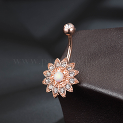 Латунные украшения для пирсинга AJEW-EE0006-80RG