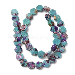 Окрашенные синтетические нити из имперской яшмы G-D337-10mm-A01