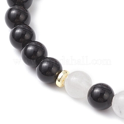 Браслеты из натуральных и синтетических смешанных драгоценных камней для мужчин и женщин BJEW-JB12514