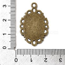 Filigrane Wrap oval Legierung Anhänger Fassungen&nbsp;X-PALLOY-N0088-16AB-NF
