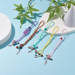 Cordon en nylon tressé macramé pochette pendentif décorations&nbsp;AJEW-JB01127