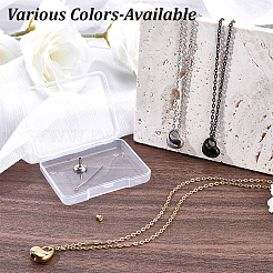 Collier avec pendentif en forme de cœur en acier inoxydable 304 pour cendres&nbsp;NJEW-CN0001-20P