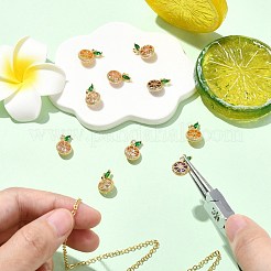 10шт 5 цвета латунные микро проложить кубический цирконий шармы&nbsp;KK-CJ0004-08