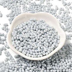 Непрозрачные цвета блестящие стеклянные бусины&nbsp;SEED-B001-01A-09