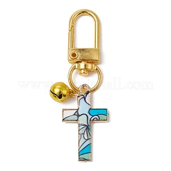 Decoraciones colgantes de esmalte de aleación cruzada&nbsp;HJEW-JM01074