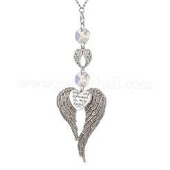 Подвесные ловцы солнца в форме ангельских крыльев в тибетском стиле&nbsp;HJEW-JM04610