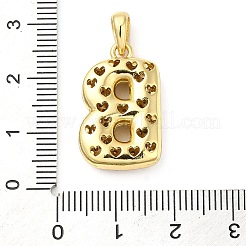 Ottone micro spianare pendenti zirconi&nbsp;KK-E061-03G-02