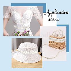 Ткань с лентой из пластиковых бусин OCOR-FG0001-29