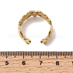 Offene Manschettenringe aus 304 Edelstahl für Damen&nbsp;RJEW-K313-14G