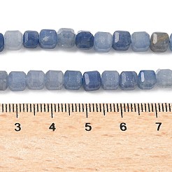 Природные голубые авантюрин бисером пряди&nbsp;G-F797-A24-01